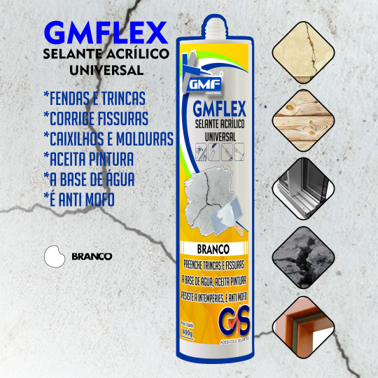 GMFLEX SELANTE ACRÍLICO UNIVERSAL